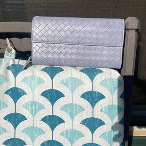 Bottega Veneta Lavender Woven Wallet